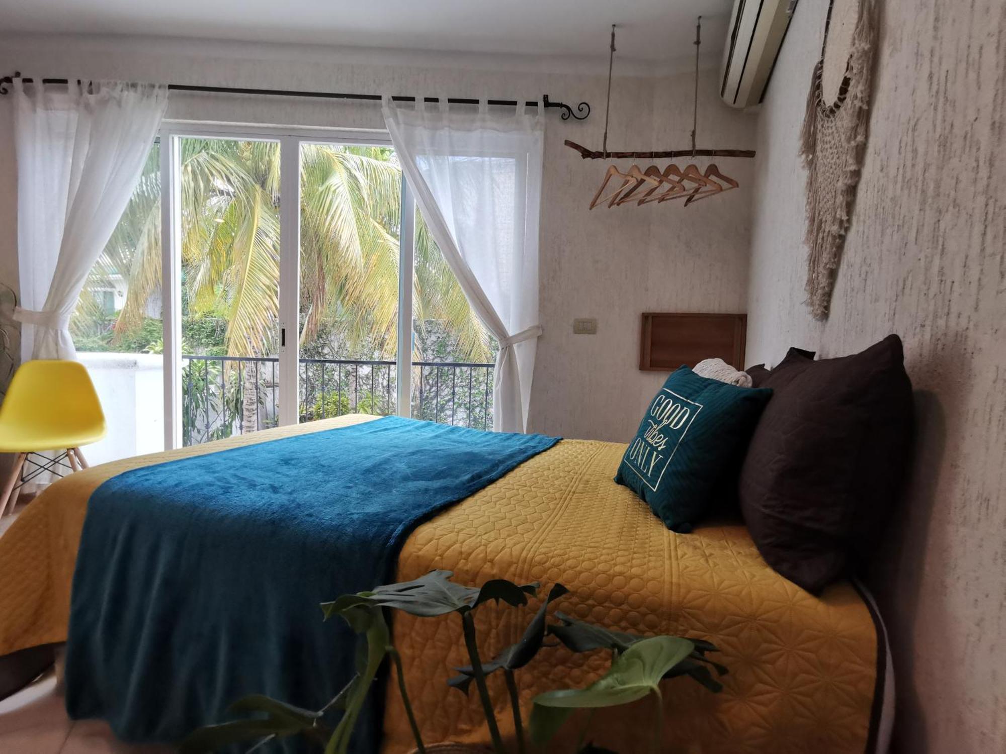 Beautiful & Cozy Near Beach Apartment Pool & Kingsize Bed 坎昆 客房 照片